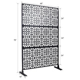 Outdoor & Indoor Metal Freestanding Decorative Privacy Screen