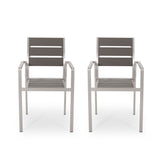 Dreamlan - Outdoor Aluminum Dining Chair (Set of 2)