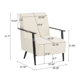 Modern Lounge Chair With Polyester Upholstery