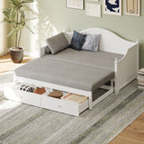 Daybed With Extendable Trundle And Storage Drawers
