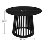 Modern Round Coffee Table With Grille Moldin