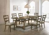 Parfield - 7 Pieces Dining Room Set - Light Brown / Oak