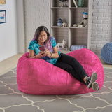 Michael - Modern Cylindrical Suede Bean Bag Chair