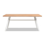 Maiden - 6 Seater Patio Dining Table - Natural Teak