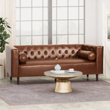 Contemporary 3 Seater Sofa With Tufted Design