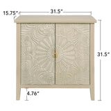 2 Door Cabinet, American Furniture, Suitable For Bedroom, Living Room, Study - Natural