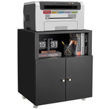 Home Office Printer Stand With Wheels And File Cabinet