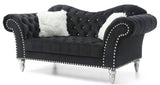 Elegant Round Arm Loveseat