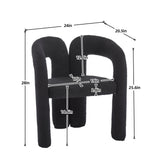 Coolmore Contemporary Designed Accent / Dining Chair With Armrests