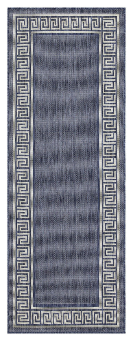 Sunshine - 5'3" X 7'3" Polypropylene Indoor, Outdoor Area Rug - Blue