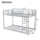 Metal Bunk Bed, Low Bunk Bed With Ladder