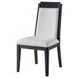 Dining Side Chair (Set of 2) - Black / Ivory