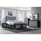 Elsa - 2 Toned And Dresser With Bar Handle And Construction