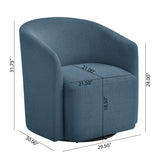 Ardena - Modern Swivel Barrel Chair