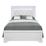 Shaker - Bed With LED Lighting And Crystal Inspired Tufted Headboard