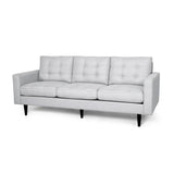 Jenny - Contemporary Tufted Fabric 3 Seater Sofa