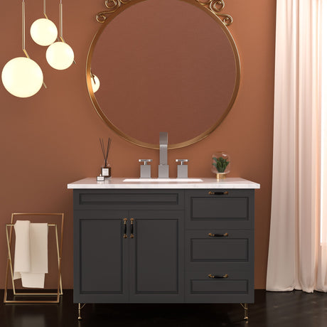 2 Handle Widespread Bathroom Faucet With Pop Up Drain And 2 Water Supply Lines - Brushed Nickel