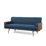 Aidan - Mid Century Modern Tufted Fabric Sofa