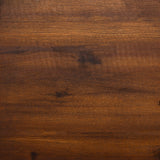 Modern 2 Piece Solid Acacia Wood Counter Stools With Cushion - Dark Brown