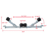 Heavy Duty Boat Trailer Support Bracket With Keel Rollers