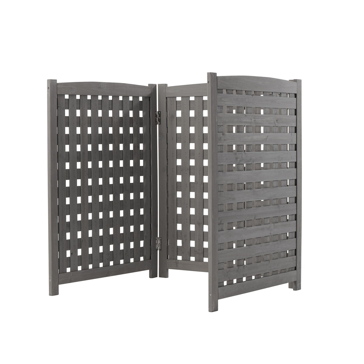 Air Conditioner Fence Screen Outside, Cedar Privacy Fence 3 Panels To Hide Ac & Trash Enclosure