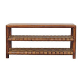 Regency - Woven 2 Slot Shoe Rack - Brown