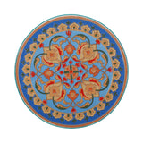 Airy - Outdoor Side Table With Lace Cut Design And Metal Frame