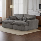 Double Chaise Lounge Chair, Oversized Upholstered Sleeper Cloud Couch