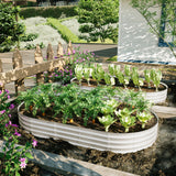 Heavy Duty Galvanized Raised Garden Bed Kit For Vegetables, Flowers & Herbs
