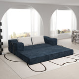 3 Seat Folding Floor Couch & King Size Bed Mattress