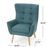 Club Chair With Rubberwood Legs