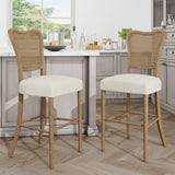 Barstool (Set of 2) - Dark Brown