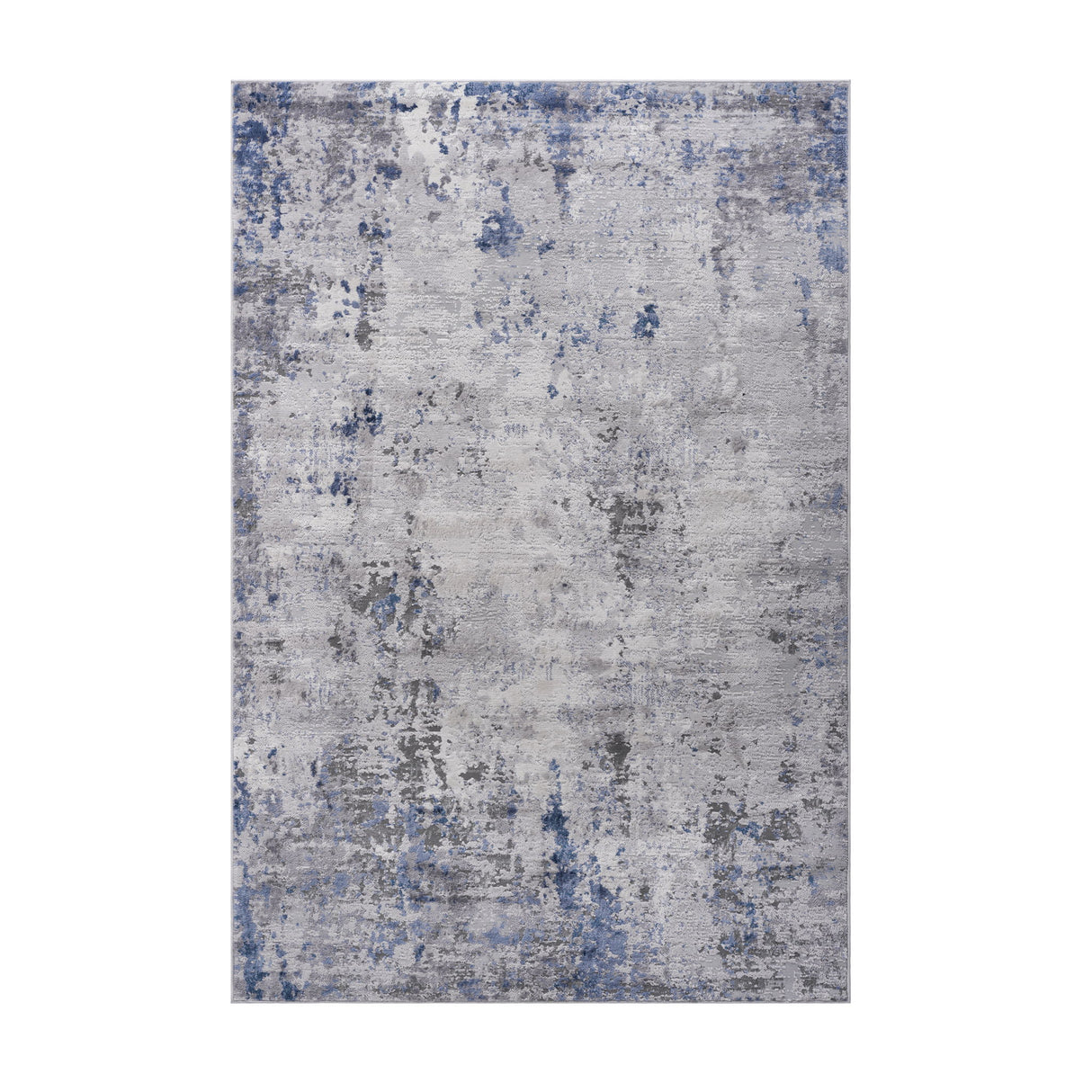 Marfi - 8' X 10' Abstract Area Rug - Silver / Blue