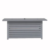 Steel Propane / Natural Gas Outdoor Fire Pit Table With Lid