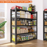 Tall Metal Shelves With Removable Dividers Are High Capacity And Load Bearing For Garages, Kitchens And Offices