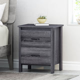 Titeca - Contemporary Wood 2 Drawer Nightstand