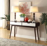 Christa - Sofa Table - White / Espresso