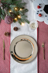 Plastic Charger Plate (Set of 8) - Silver