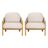 Grotta - Outdoor Wood Club Chair (Set of 2)