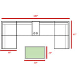 Stylish Modular Wicker Patio Seating Group