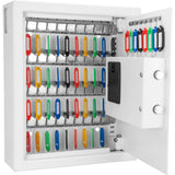 48 Keys, Key Cabinet Digital Keypad Wall Safe - White