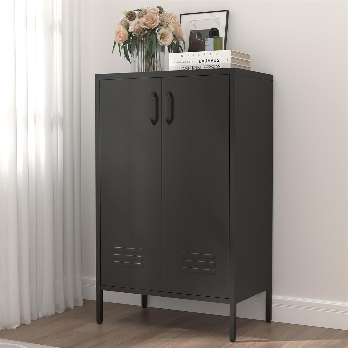Suitable For Steel Storage Cabinets In Living Rooms, Kitchens, And Bedrooms, 2 Door Miscellaneous Storage Cabinet, Garage Tool Storage Cabinet, And Office File Cabinet 2 Movable Partitions