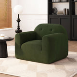 Harmonara - Boucle Upholstered Club Chair With Blind Tufting