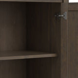 Ela - Wide Storage Cabinet - Smoky Brown