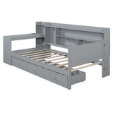 Daybed With 3 Drawers USB Ports And Desk