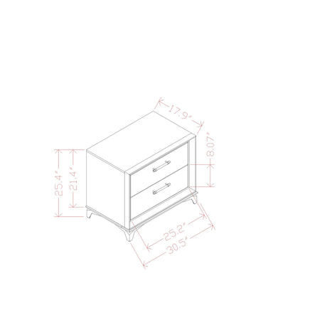 Star - Nightstand - White