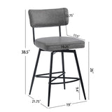 Retro Swivel Counter Stools (Set of 2)