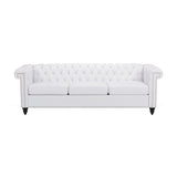 Chesterfield Style 3 Seater Sofa With Deep Button Tufting