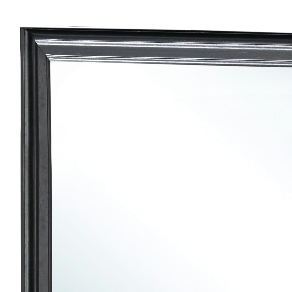 Elegant Traditional Wall Mirror - Black