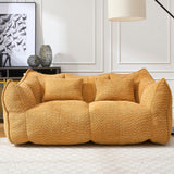 Comfortable Dual Beanbag Chair With High Resilience Foam Core For 2 People